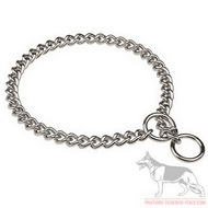 Collare a strangolo in acciaio cromato, 4 mm per Pastore tedesco Collare a strangolo in acciaio cromato, 4 mm per Pastore tedesco