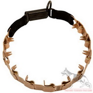 Collare con punte in curogan per cane disubbidiente Collare con punte in curogan per cane disubbidiente