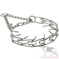 Collare a punte in acciaio cromato, 3,99 mm per cane Collare a punte in acciaio cromato, 3,99 mm per cane