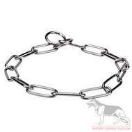 Collare a strozzo in acciaio inox, 4 mm per Pastore tedesco Collare a strozzo in acciaio inox, 4 mm per Pastore tedesco