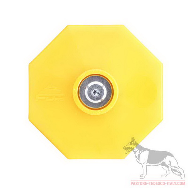 Laterale giallo del riportello 1 kg per cane
