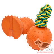 Palla galleggiante con corda, 7 cm per Pastore tedesco Palla galleggiante con corda, 7 cm per Pastore tedesco