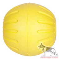 Palla gialla diametro 7,5 cm per Pastore tedesco