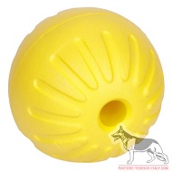 Palla galleggiante gialla diametro 9 cm per Pastore tedesco Palla galleggiante gialla diametro 9 cm per Pastore tedesco