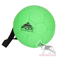Palla verde gonfiata Air Toy diam. 15 cm con maniglia Palla verde gonfiata Air Toy diam. 15 cm con maniglia