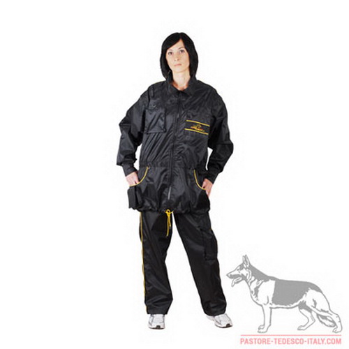 Impermeabile giacca protettiva per addestratore di cani