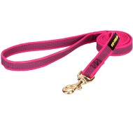 Guinzaglio in nylon gommato colore rosa per pastore tedesco